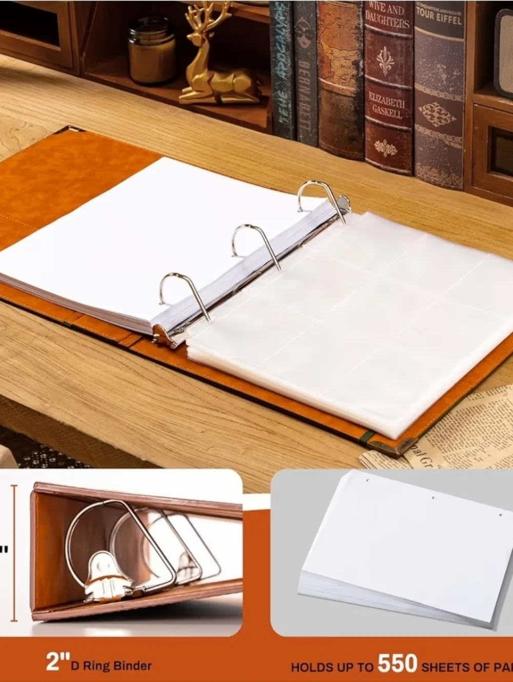 Tree of Life Leatherette Journal Binder - Brown